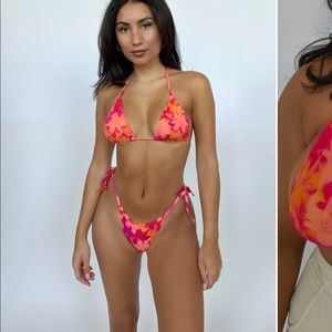 437 Swim Sanders Flora Triangle Top, size M